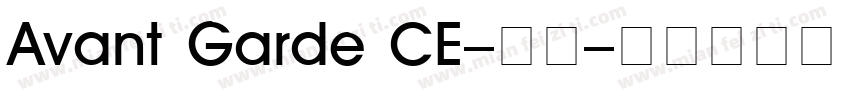 Avant Garde CE-粗体字体转换